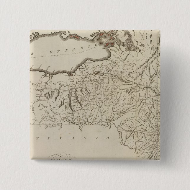 Bóton Quadrado 5.08cm Nova Iorque 23 (Frente)