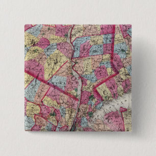 Bóton Quadrado 5.08cm Nova Iorque e vizinhança