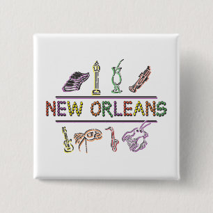 Bóton Quadrado 5.08cm Nova Orleans