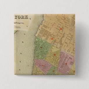 Bóton Quadrado 5.08cm Nova York
