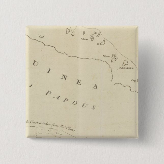 Bóton Quadrado 5.08cm Novas descobertas na Grã-Bretanha (Frente)