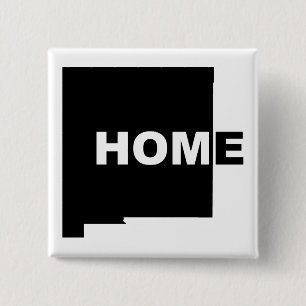 Bóton Quadrado 5.08cm Novo México para longe do pino do Crachá do botão 