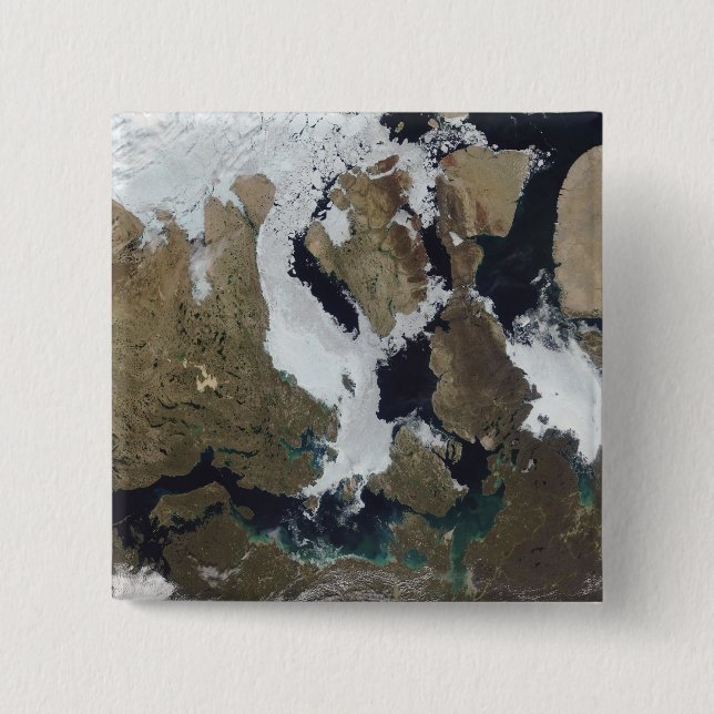 Bóton Quadrado 5.08cm Nunavut, Canadá (Frente)