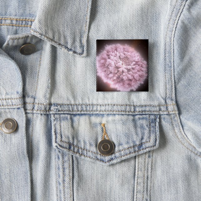 Bóton Quadrado 5.08cm Nuvem De Resíduos De Duas Estrelas De Neutron (In Situ)