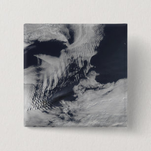 Bóton Quadrado 5.08cm Nuvens em forma de onda naval no sul da Índia