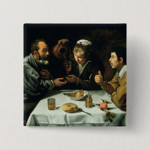 Bóton Quadrado 5.08cm O almoço, 1620