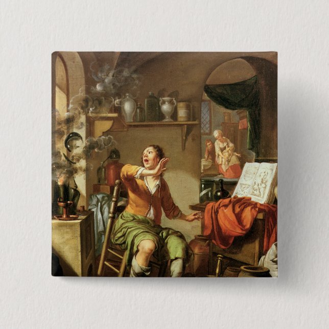 Bóton Quadrado 5.08cm O alquimista (Frente)