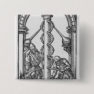 Bóton Quadrado 5.08cm O alquimista no trabalho