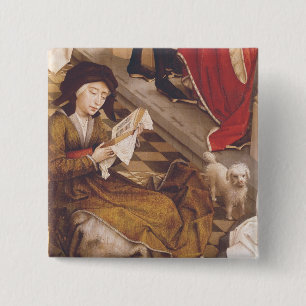 Bóton Quadrado 5.08cm O Altarpiece 2 de sete sacramentos