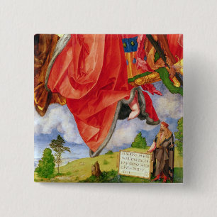 Bóton Quadrado 5.08cm O Altarpiece de Landauer, todo o dia de santos