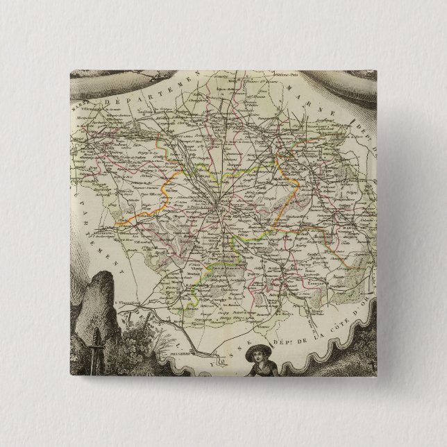 Bóton Quadrado 5.08cm O amanhecer (Frente)