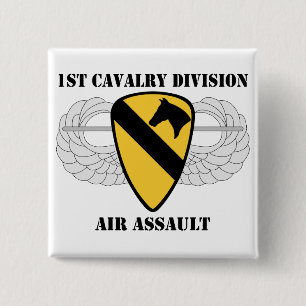 Bóton Quadrado 5.08cm ø Assalto de ar da divisão da cavalaria - com