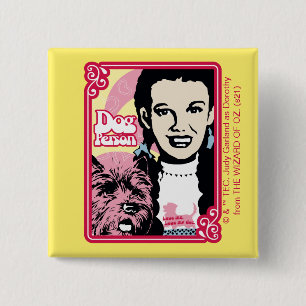 Bóton Quadrado 5.08cm O Assistente De Oz™ Dorothy™ & Toto™ - Cã