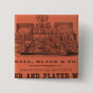 Bóton Quadrado 5.08cm O Atlas Americano de Lining Colton