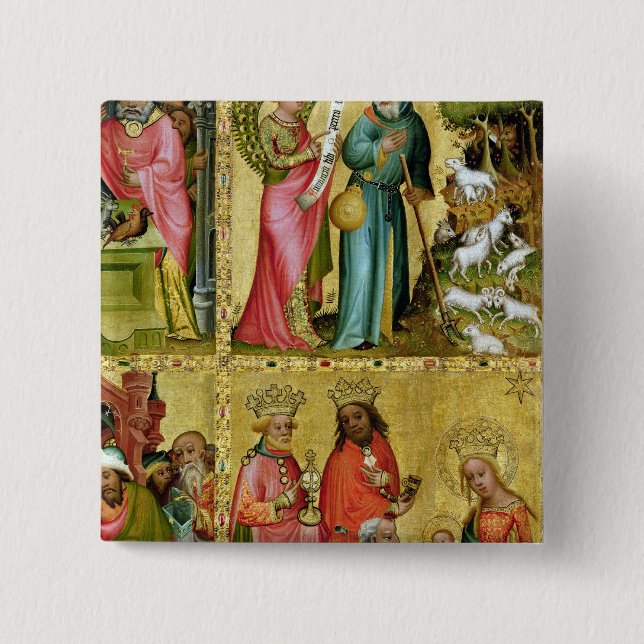 Bóton Quadrado 5.08cm O aviso a St. Joachim (Frente)