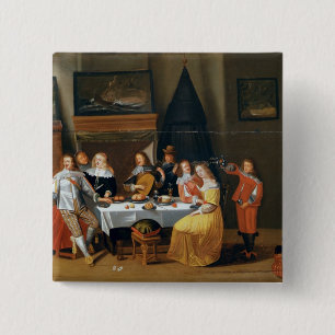 Bóton Quadrado 5.08cm O banquete
