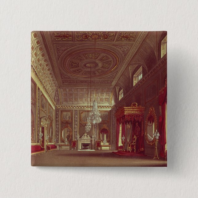 Bóton Quadrado 5.08cm O bar, Buckingham Palace (Frente)
