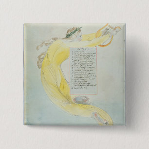 Bóton Quadrado 5.08cm "O bardo", projeta 52 "dos poemas de Thomas GR