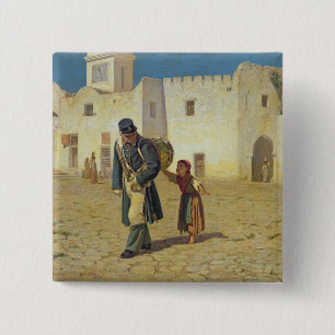Bóton Quadrado 5.08cm O batedor de cilindro, 1867