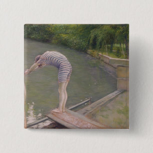 Bóton Quadrado 5.08cm O Bather, ou o mergulhador, 1877