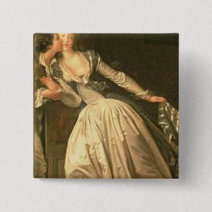 Bóton Quadrado 5.08cm O beijo roubado, c.1788