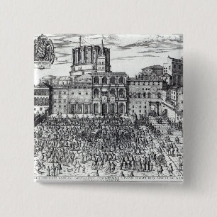 Bóton Quadrado 5.08cm O Benediction do papa Pius V