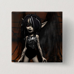 Bóton Quadrado 5.08cm O botão Web Master Faery