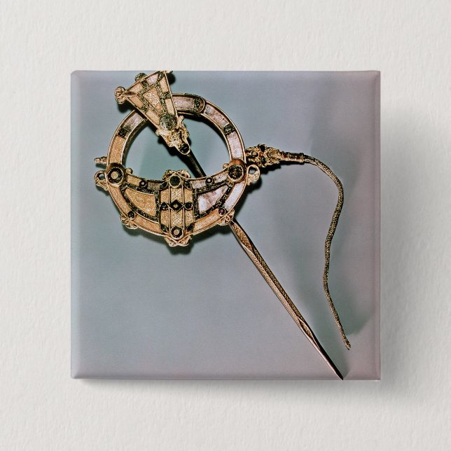 Bóton Quadrado 5.08cm O broche de Tara, de Bettystown, condado Meath (Ca (Frente)