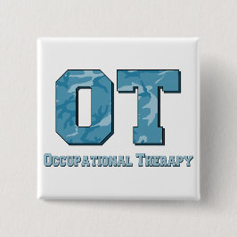 Bóton Quadrado 5.08cm o camo rotula o azul