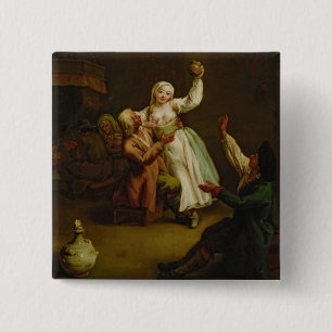 Bóton Quadrado 5.08cm O casal feliz