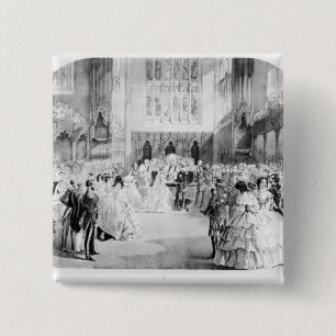 Bóton Quadrado 5.08cm O casamento de Victoria