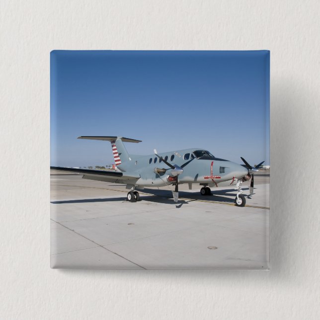 Bóton Quadrado 5.08cm O Centenário do Comemorativo da Aviação Naval (Frente)