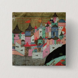 Bóton Quadrado 5.08cm O cerco de Belgrado