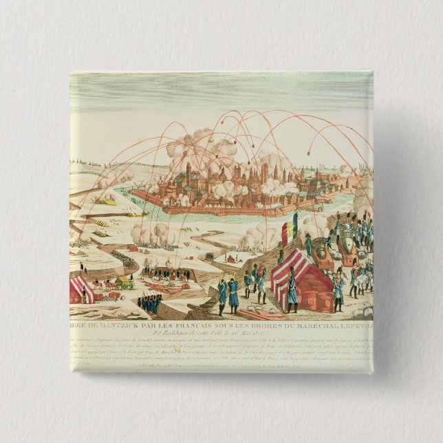 Bóton Quadrado 5.08cm O cerco de Danzig (Frente)