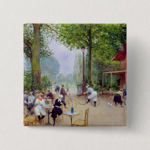Bóton Quadrado 5.08cm O chalé du Ciclo no Bois de Boulogne
