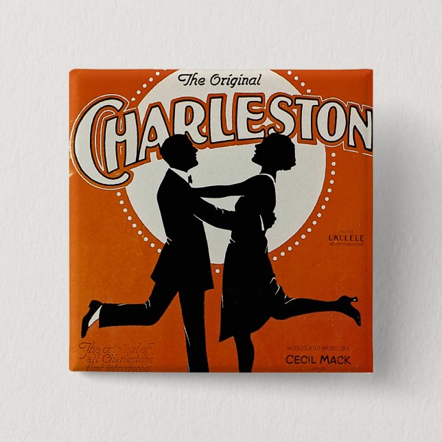 Bóton Quadrado 5.08cm O Charleston Original (Frente)
