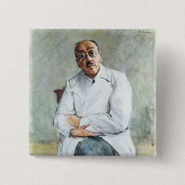 Bóton Quadrado 5.08cm O cirurgião (por Max Liebermann)