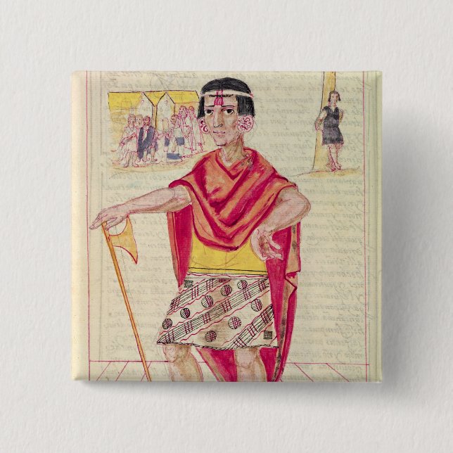 Bóton Quadrado 5.08cm O Codice Murua (Frente)