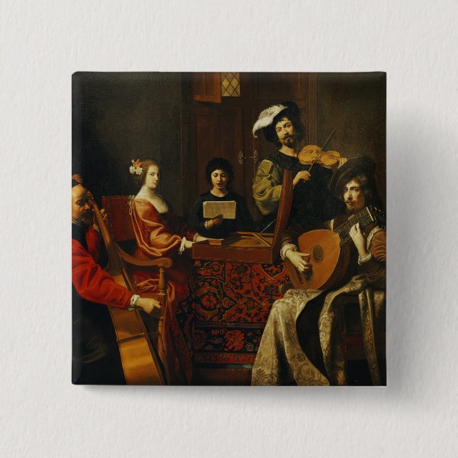 Bóton Quadrado 5.08cm O concerto (Frente)