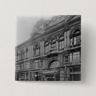 Bóton Quadrado 5.08cm O critério Restaurante e Teatro, 1902