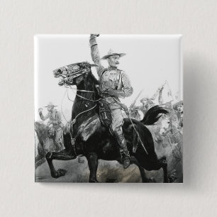 Bóton Quadrado 5.08cm O defensor de Mafeking