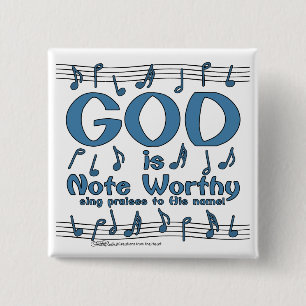 Bóton Quadrado 5.08cm O deus é nota digna