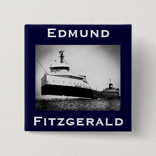 Bóton Quadrado 5.08cm O Edmund Fitzgerald