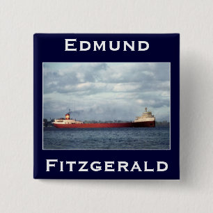 Bóton Quadrado 5.08cm O Edmund Fitzgerald