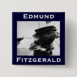 Bóton Quadrado 5.08cm O Edmund Fitzgerald