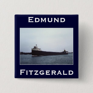 Bóton Quadrado 5.08cm O Edmund Fitzgerald