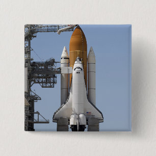 Bóton Quadrado 5.08cm O esforço do vaivém espacial senta pronto