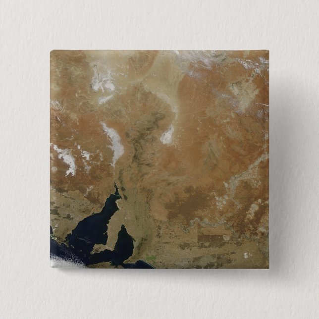 Bóton Quadrado 5.08cm O estado da Austrália do Sul (Frente)