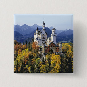 Bóton Quadrado 5.08cm O fantástico Neuschwanstein é um de três