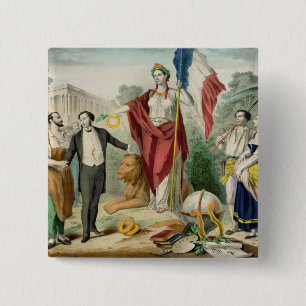 Bóton Quadrado 5.08cm O French Republic